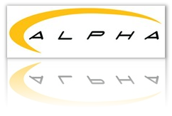 Click to visit the Alpha Golf website Alpha Golf Logo